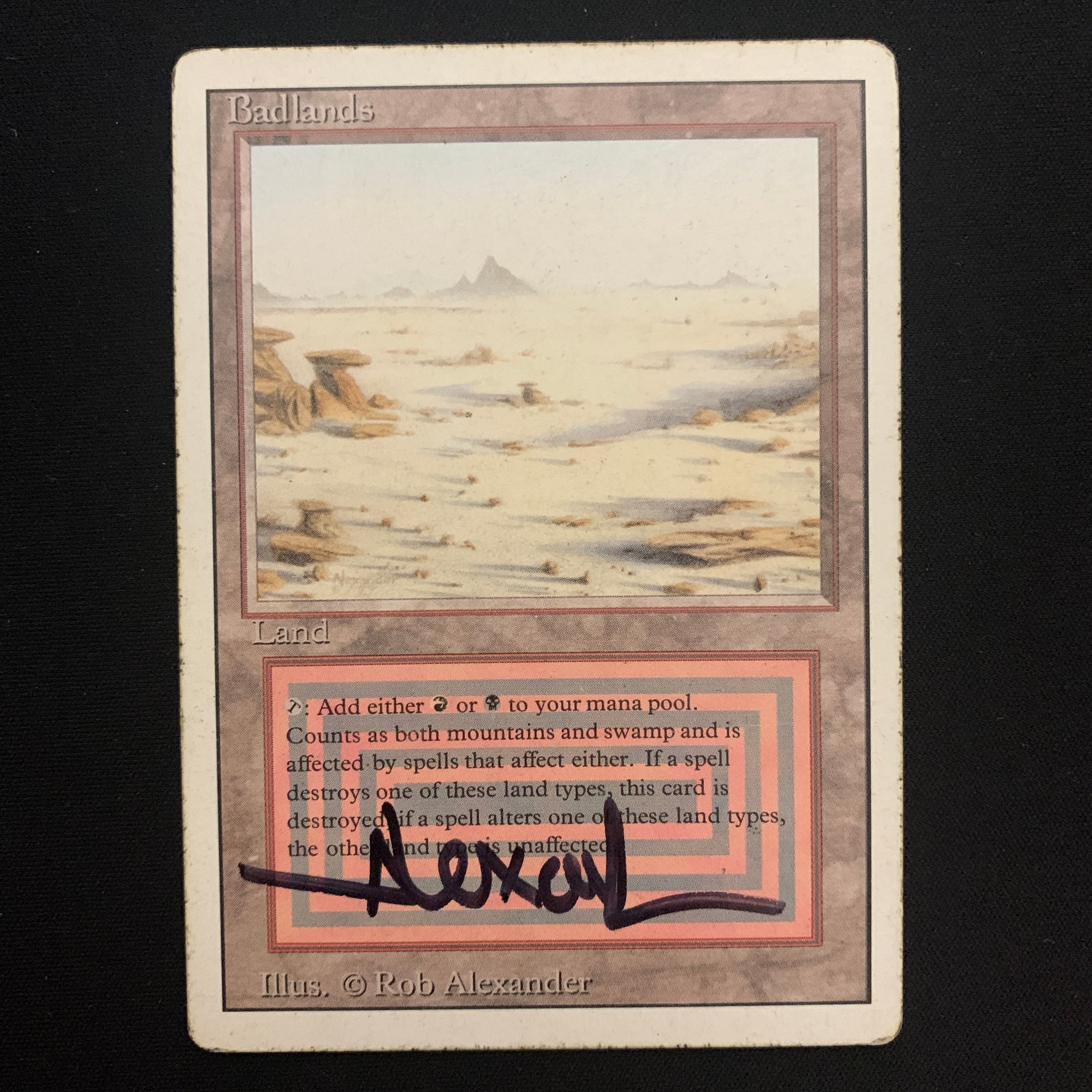 MTG bad lands イタリア語 1枚 赤黒 デュアルランド MTG bad lands