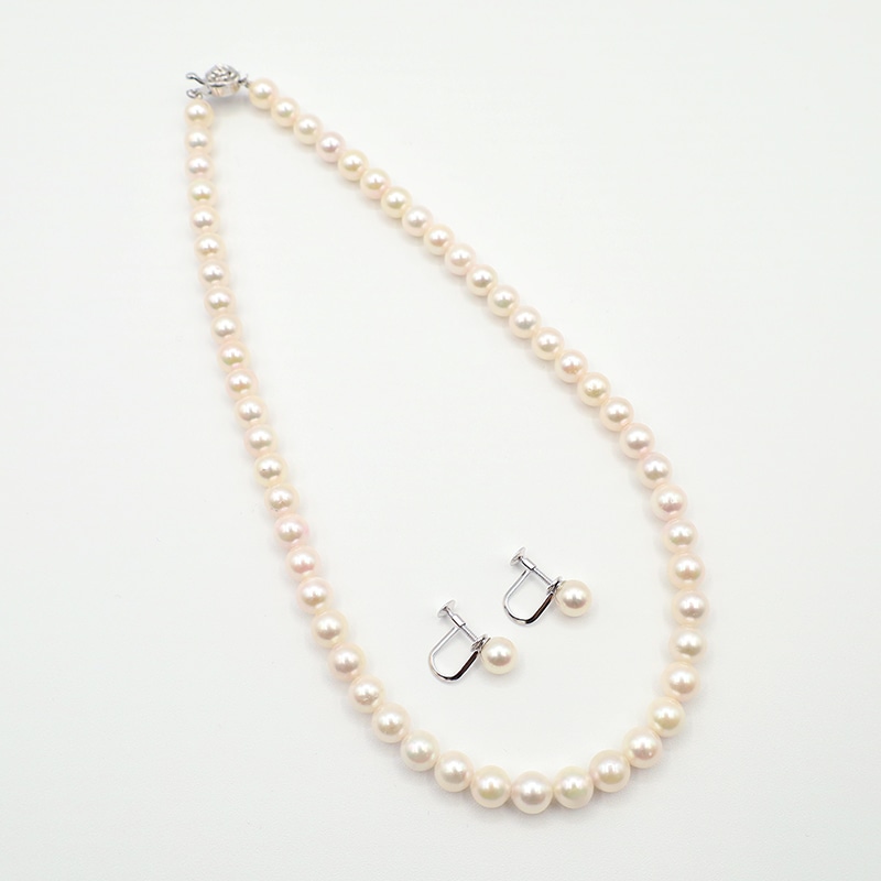 伊勢志摩産本真珠4点セット（7.0～7.5mm）(イヤリング): 宝飾