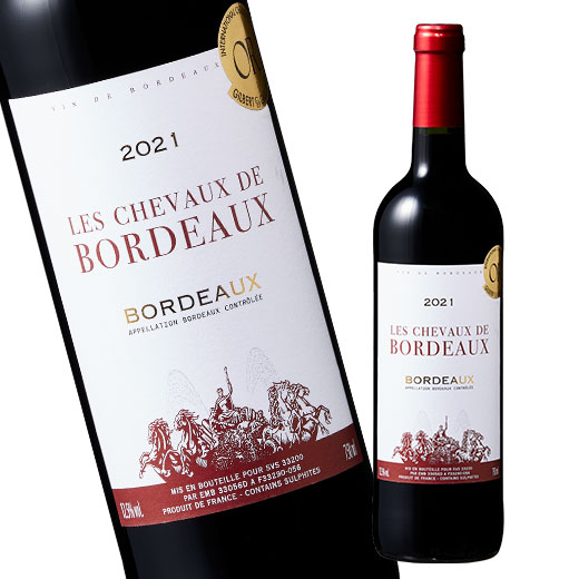 ワイン 赤ワイン レ・シュヴォー・ド・ボルドー'21（ACボルドー