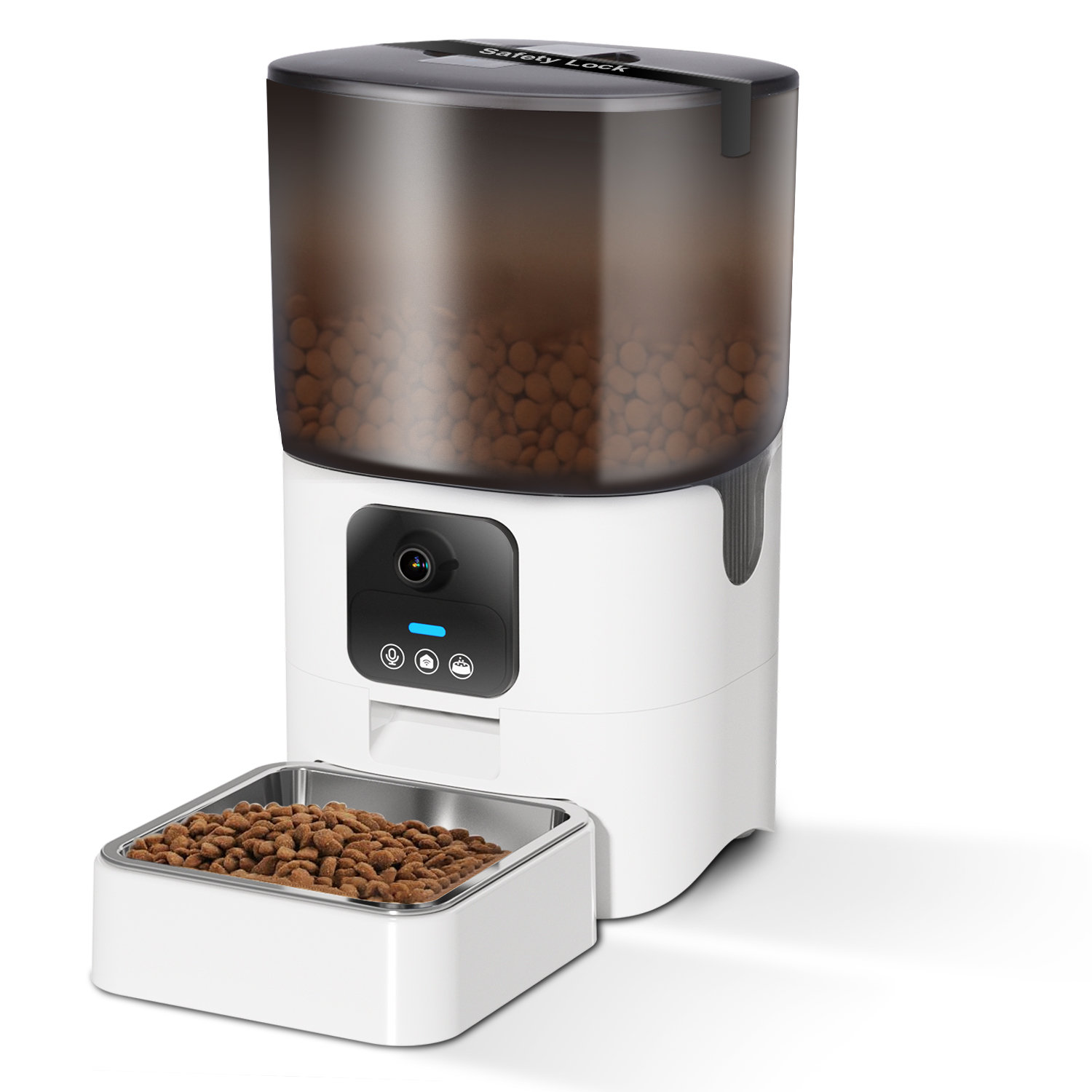 保証付 最新 6L容量 ペット用自動給餌器 猫 中小型犬用 ビデオ+