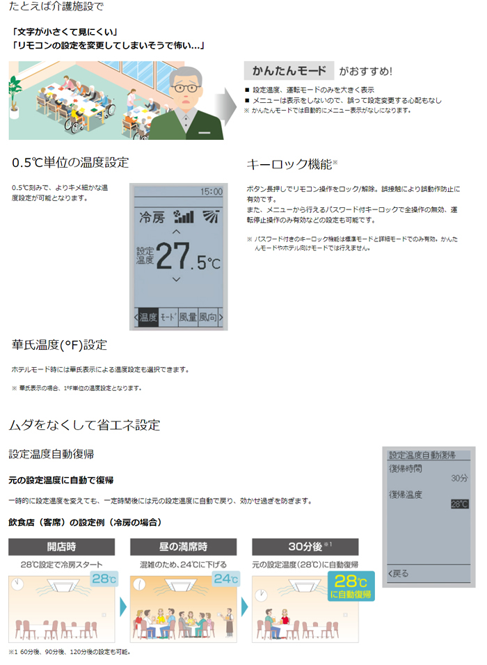 ダイキン（DAIKIN） BRC1G3(K) 業務用エアコン用ワイヤードリモコン