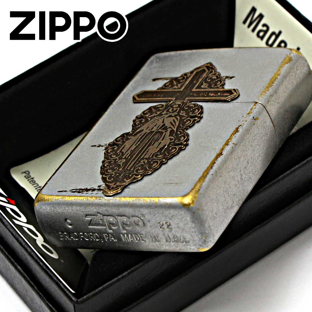 ZIPPO（ジッポー） ジッポライター マリア メタル クロス 十字架
