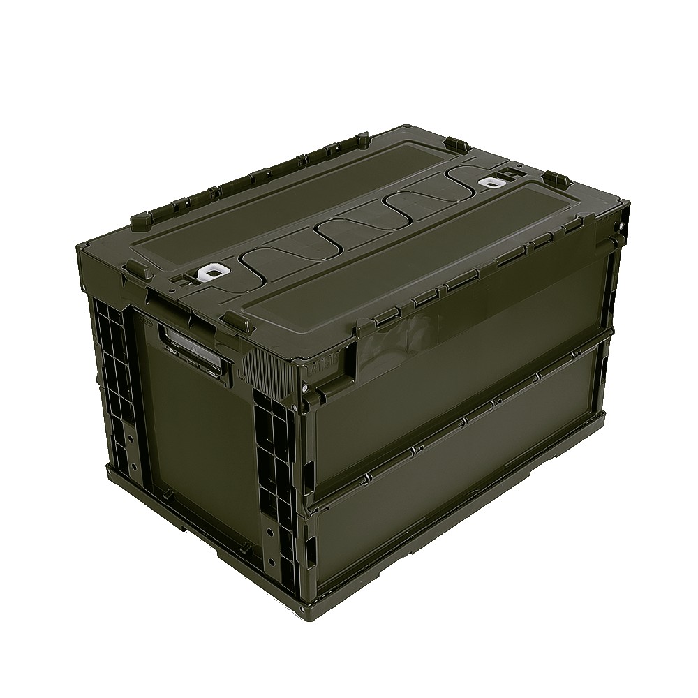 サンコー 即納 5個セット 日本製 コンテナボックス 折りたたみ 大型 蓋