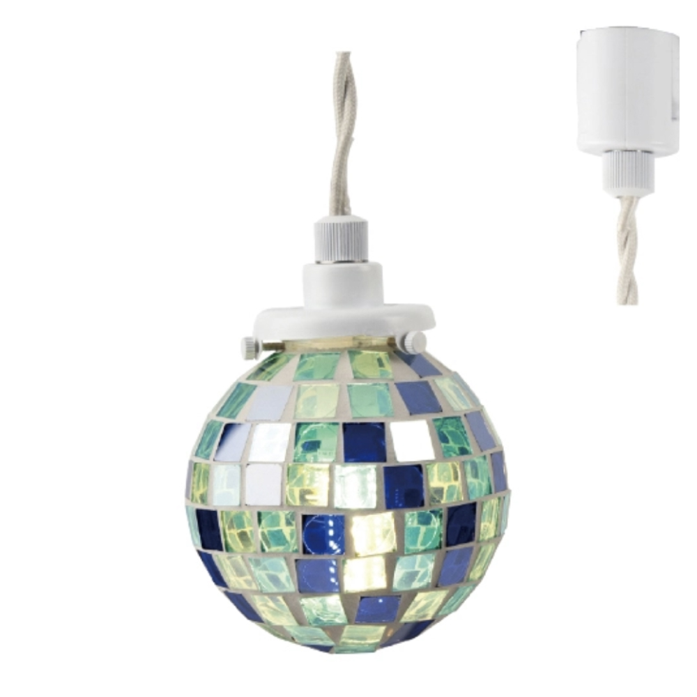 黒*助様 ステンドグラス モザイクガラス ペンダントライト 2個セット