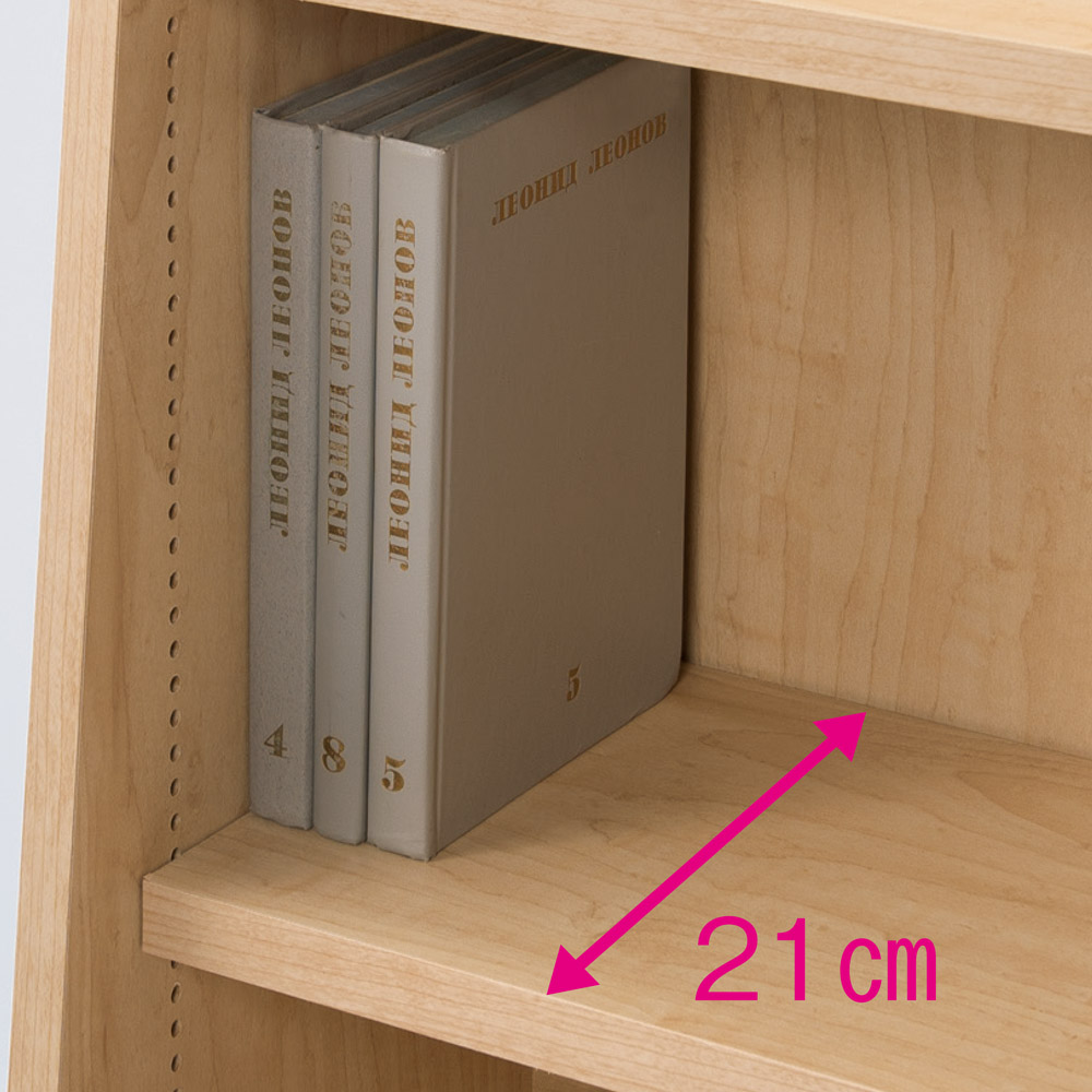 dinos（ディノス） ≪幅118cm高さ168.5cm≫ 脚元安定1cmピッチ棚板頑丈