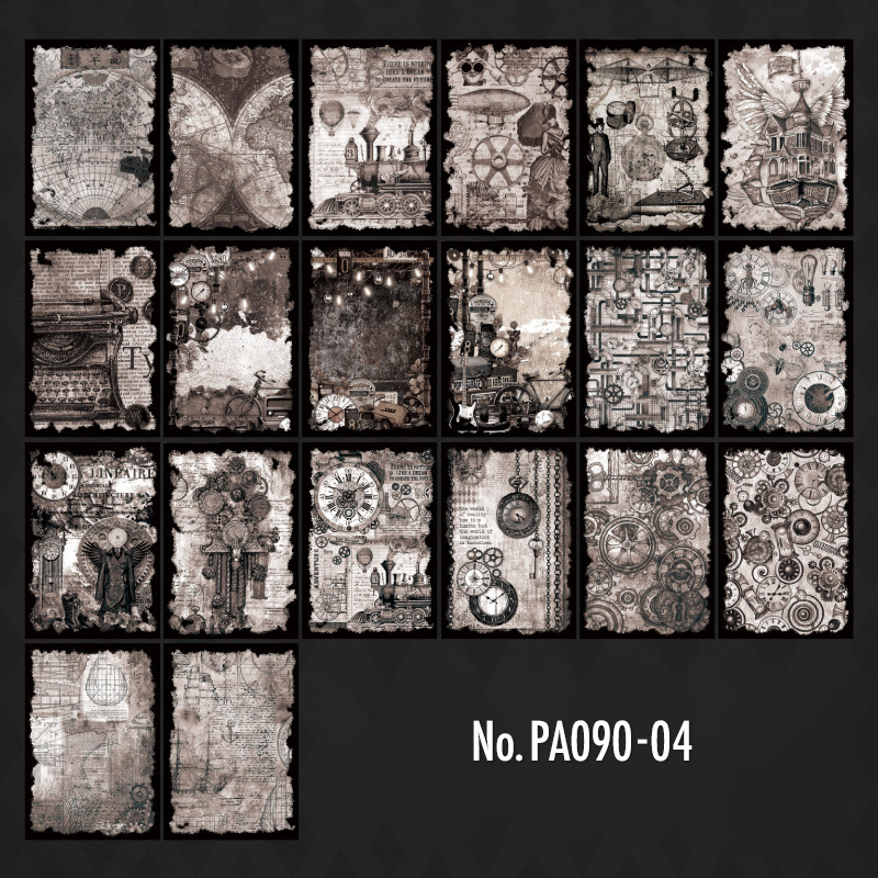 コラージュ 素材 デザイン ペーパー 星座 魔法 ジャンクジャーナル