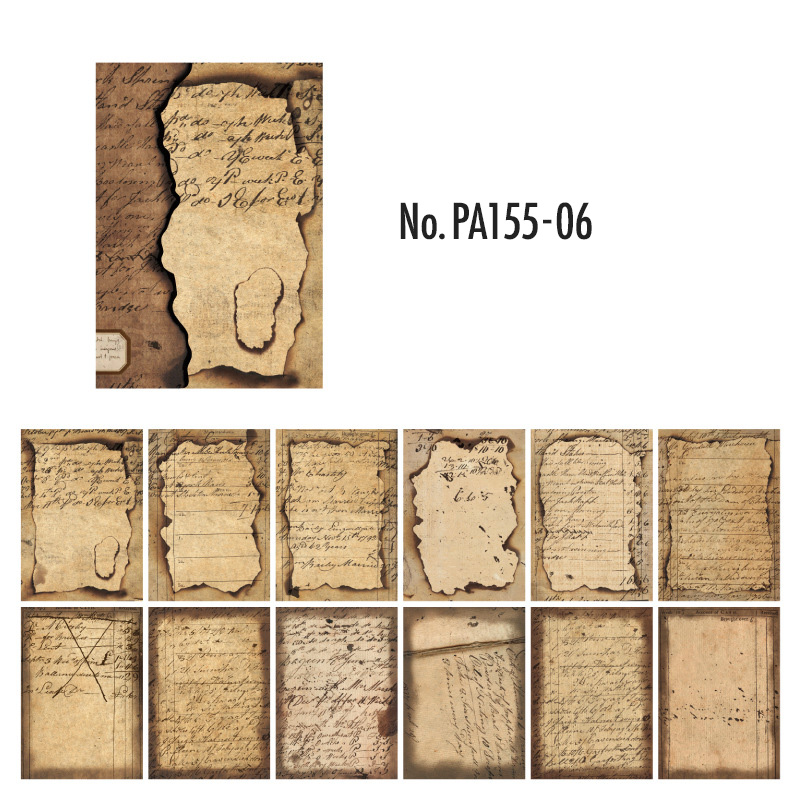 コラージュ 素材 デザイン ペーパー 手紙 英字新聞 楽譜 ジャンク