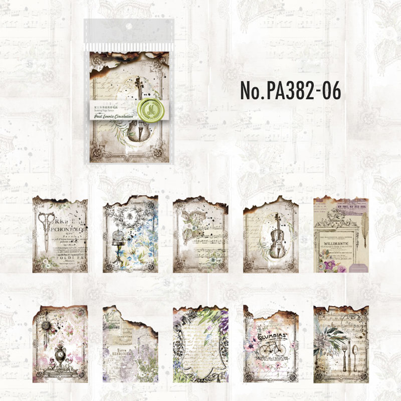 コラージュ 素材 デザイン ペーパー 手紙 英語 楽譜 英文 ジャンク