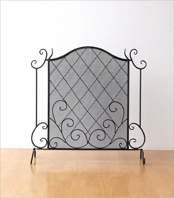 ファイヤースクリーン パーテーション アイアン アンティーク シンプル