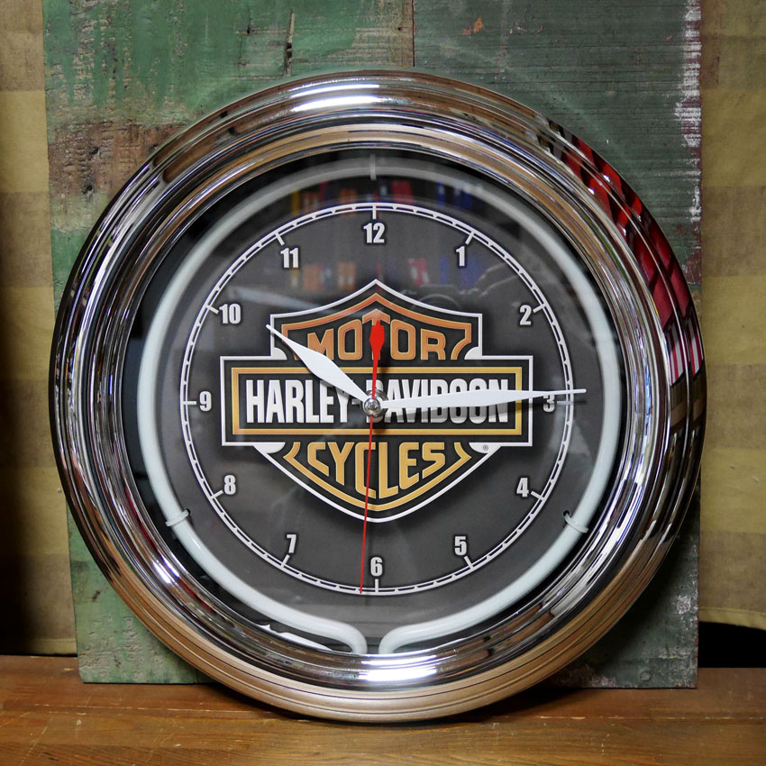 Harley Davidson（ハーレー・ダビッドソン） ネオンクロック バー