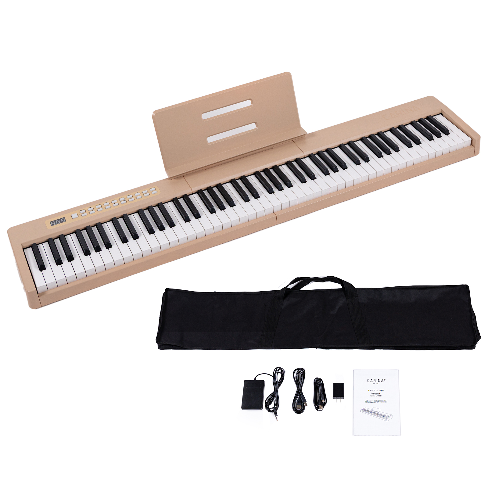 5カラー】電子ピアノ 88鍵盤 スリムボディ 充電可能 dream音源 MIDI