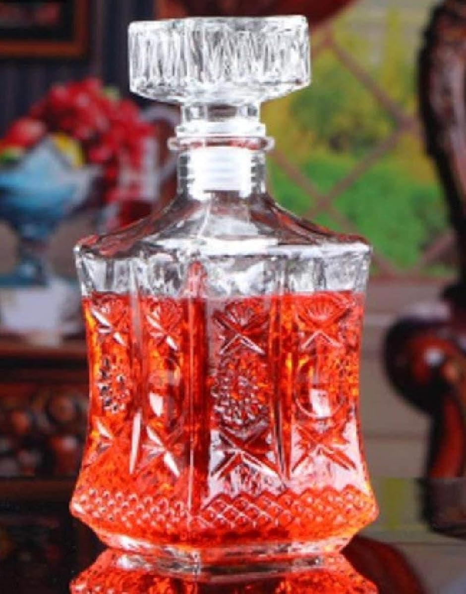 デキャンタ クリスタル ボトル ヴィンテージ風 ワイン ウィスキー