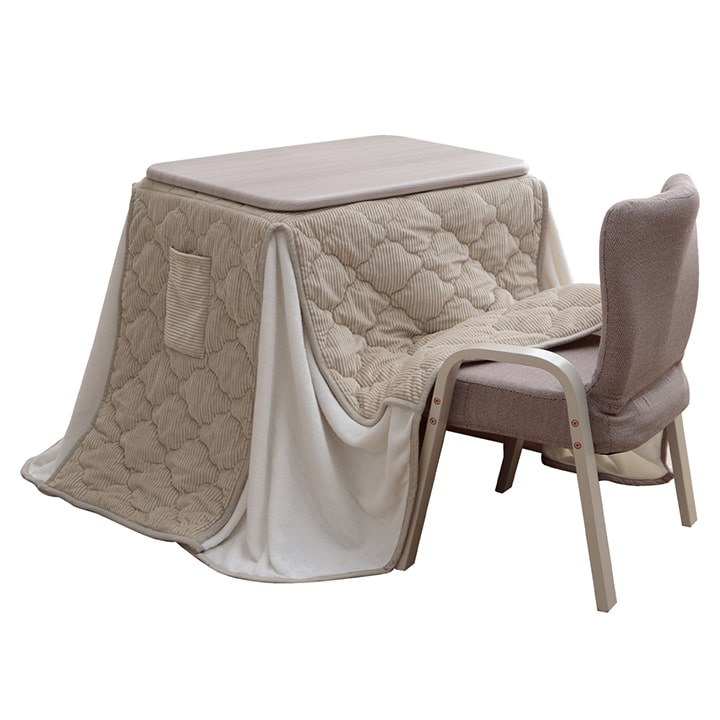 こたつテーブル セット クルム パーソナルこたつ 3点セット 一人用