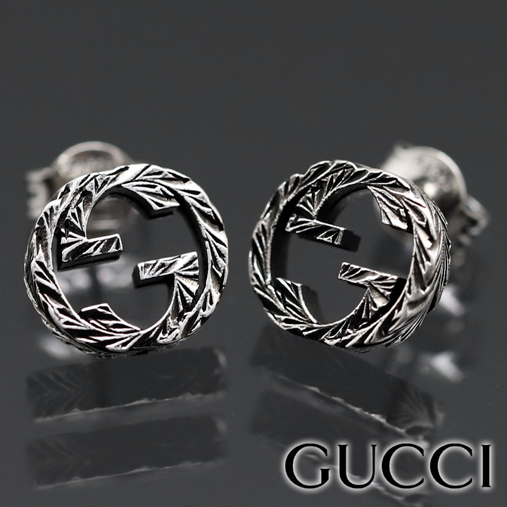 GUCCI（グッチ） ピアス インターロッキングG シルバー925 男女兼用