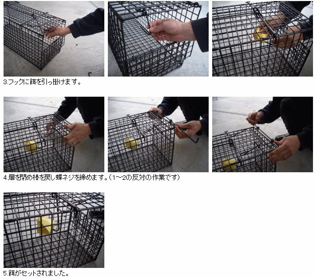 小動物キャッチャー TA24 動物捕獲器(フック式) 箱わな イタチ等(40cm