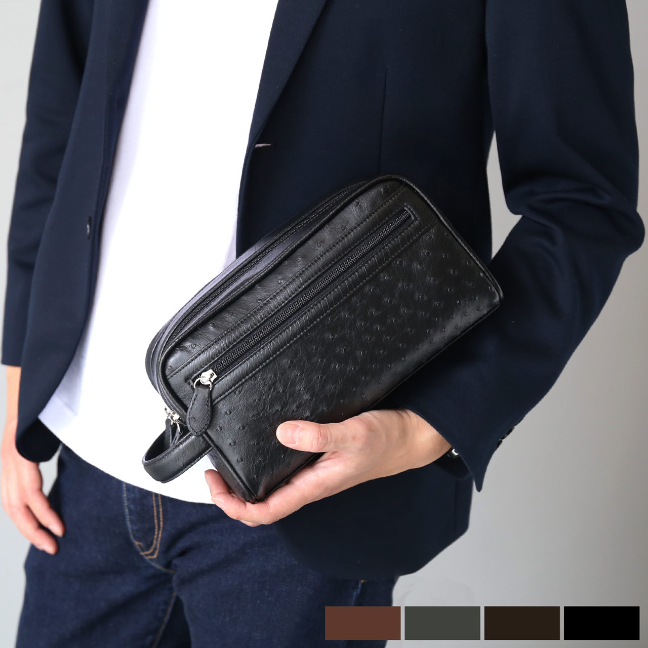 sankyo shokai（三京商会） [5%offクーポン]オーストリッチ レザー