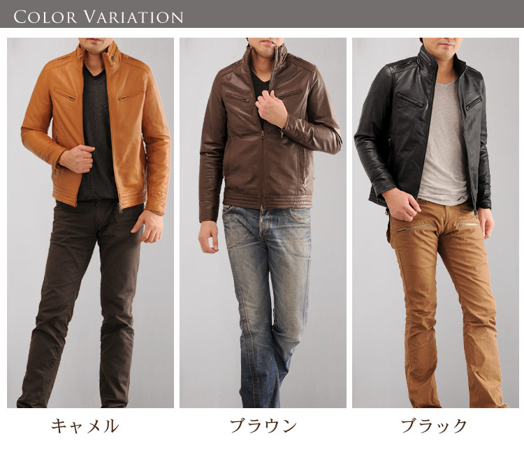 sankyo shokai（三京商会） [5%offクーポン]ライダースレザー シープ