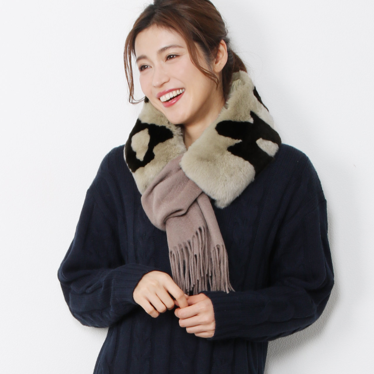 sankyo shokai（三京商会） 毛皮/ファー/レッキス マフラー 通し バイ