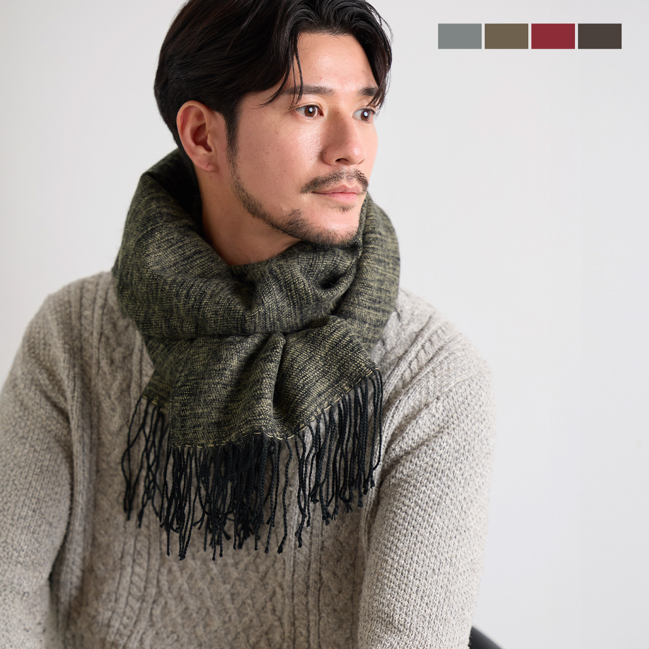 sankyo shokai（三京商会） [5%offクーポン]マフラー メンズ ストール