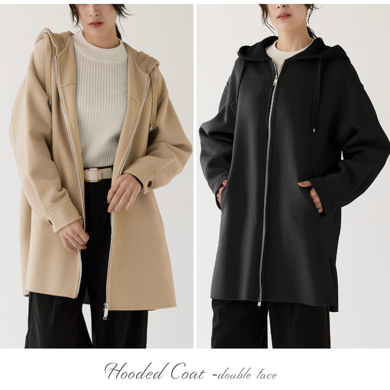 sankyo shokai（三京商会） [10%offクーポン]フード付きコート ダブル