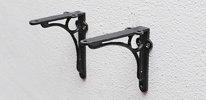 棚受け アイアン ブラケット おしゃれ 金具 レトロ アンティーク調