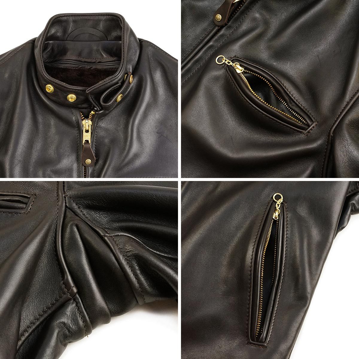 Schott N.Y.C（ショット） SCHOTT 141 シングルライダース ブラウン