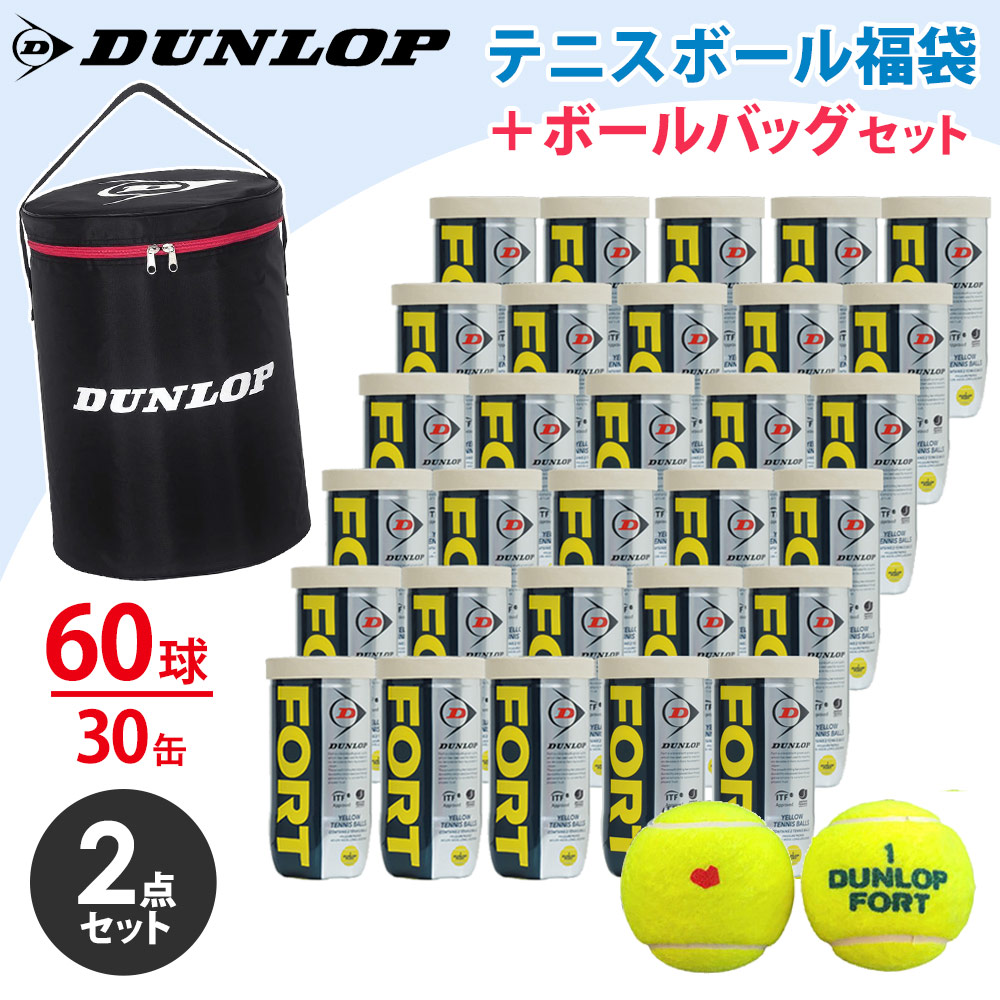 DUNLOP FORT テニスボール 30缶入り ダンロップ フォート 4ヶ入 30缶