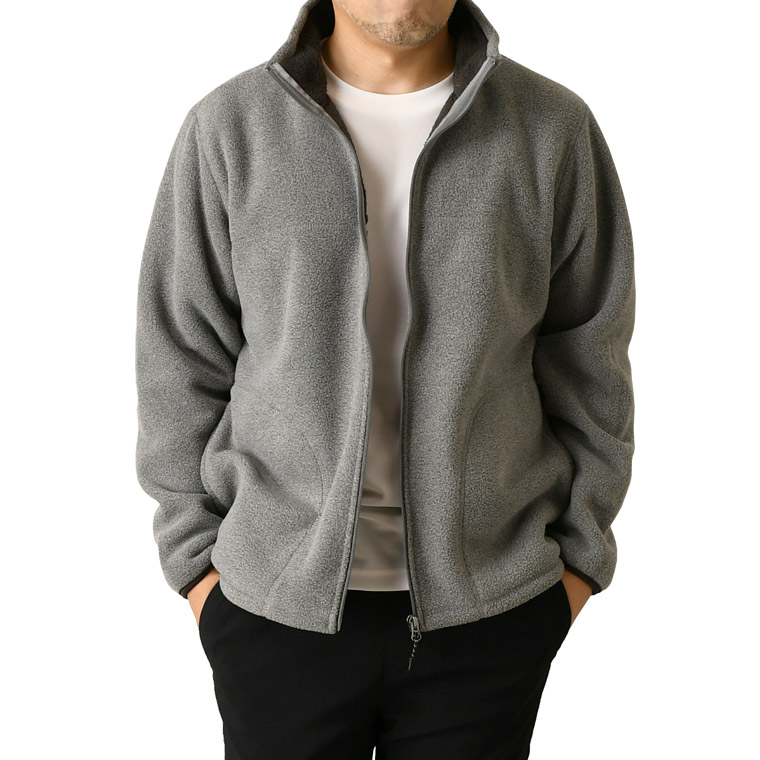 ホカロン 着るホカロン 裏ボア フリースジャケット メンズ スタンド