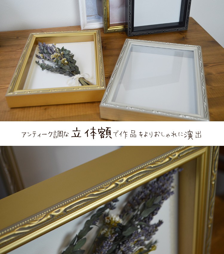 FF ボックスフレーム 立体額 額縁 正方形 20角 200×200mm