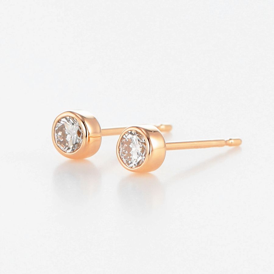 DAIYA（ダイヤ） ダイヤモンド ピアス 一粒 K18 0.2カラット