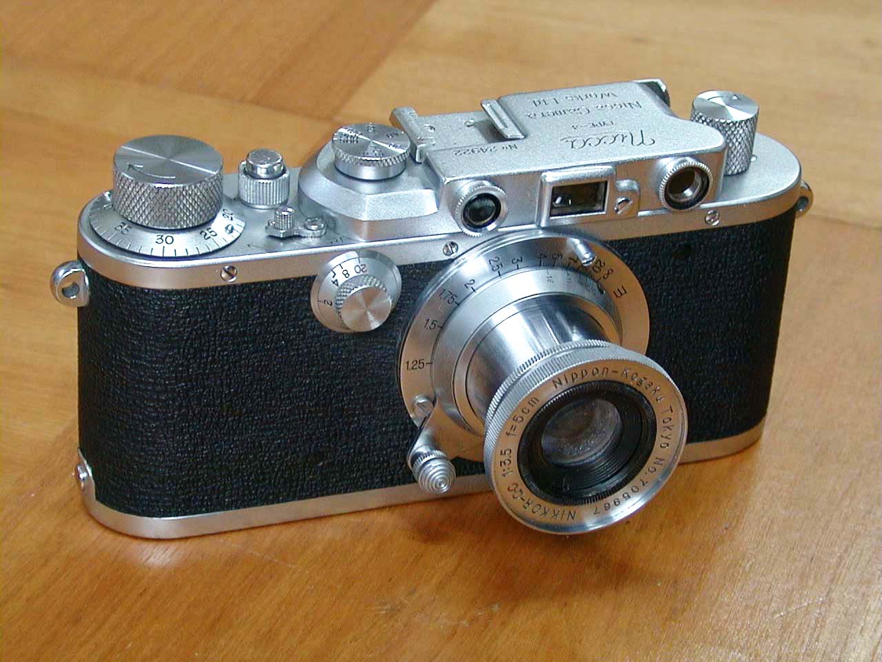 精機キャノンS型スロー付き＋ニッコール5cmF3.5 精機キャノンS型スロー付き