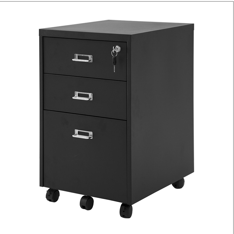 カラースチールキャビネット ブラック 1台（ご注文単位1台）【直送品