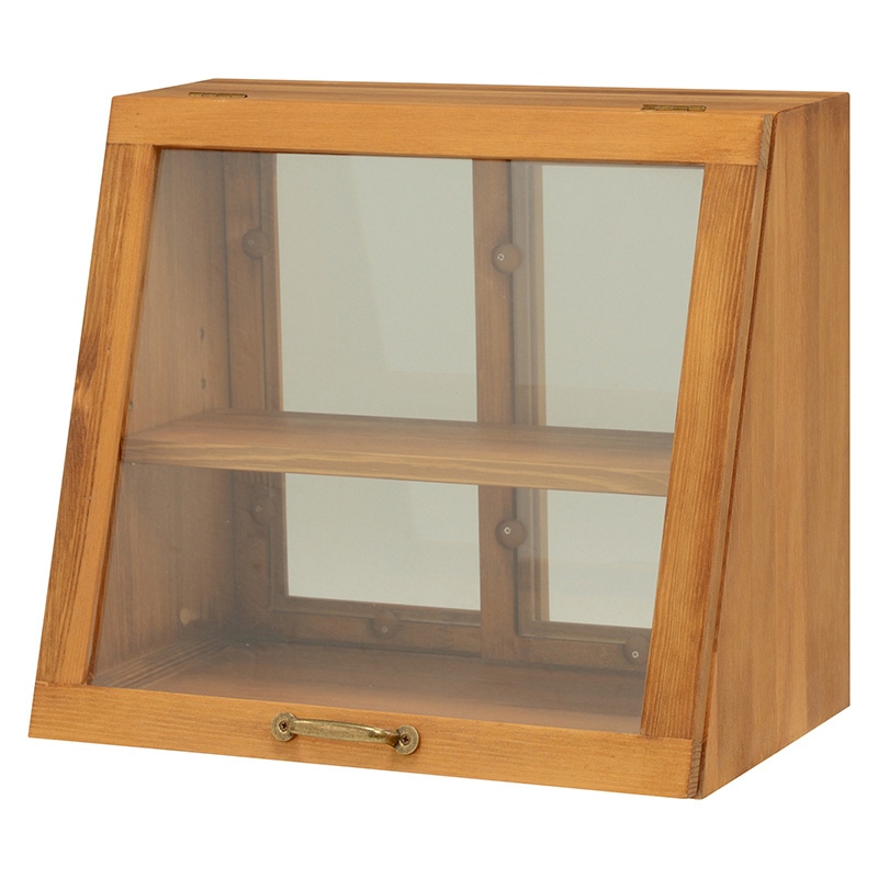 萩原 カウンター上ガラスケース 幅40cm 2段 ナチュラル MUD-6066NA 1台