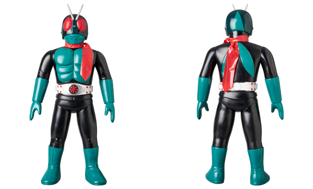 メディコム東映レトロソフビ☆キングサイズ 旧1号仮面ライダー☆未開封