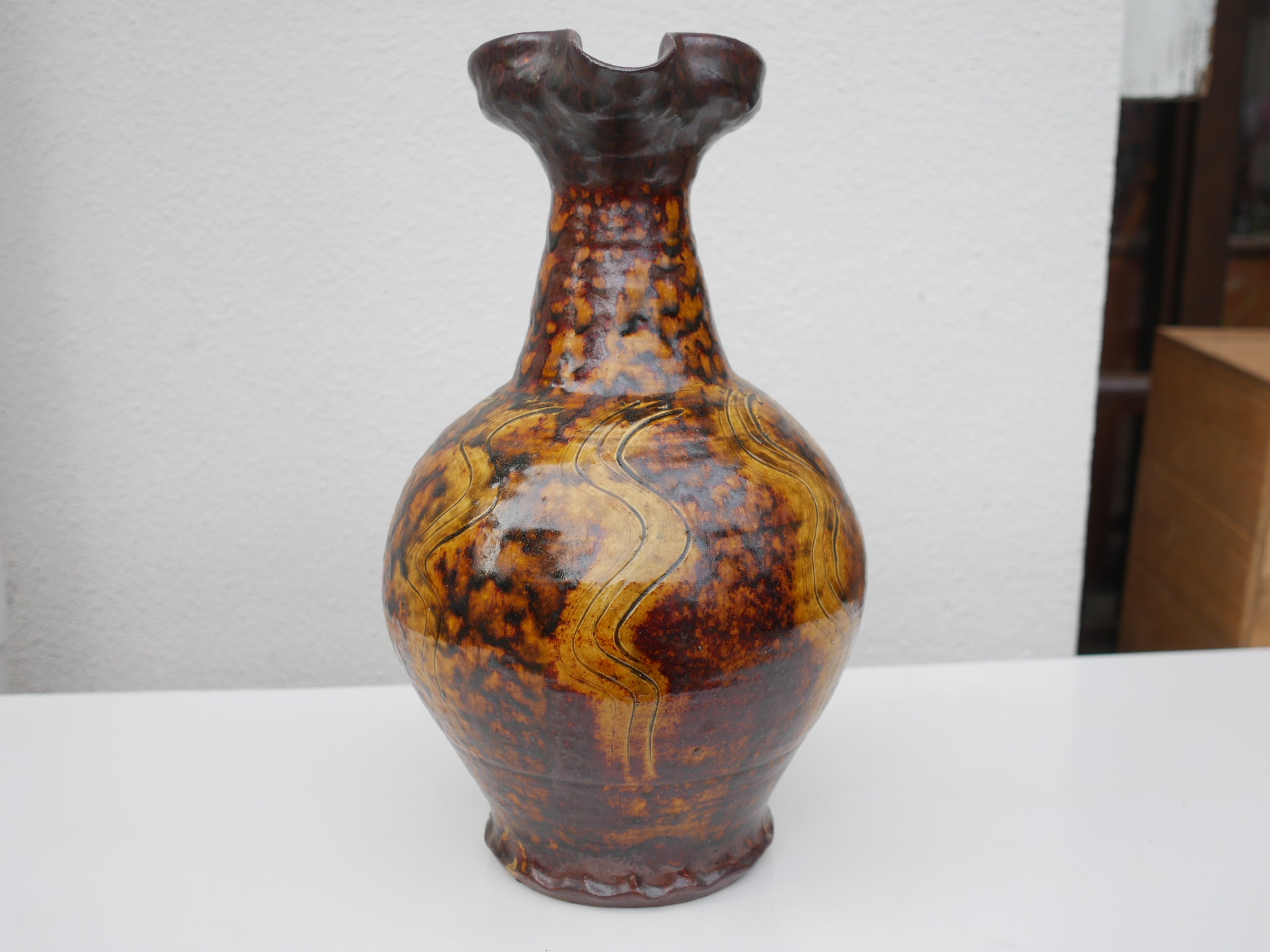 陶芸家 船木研児 船木研兒 白釉手付壺 ピッチャー 水注 舩木 バーナード