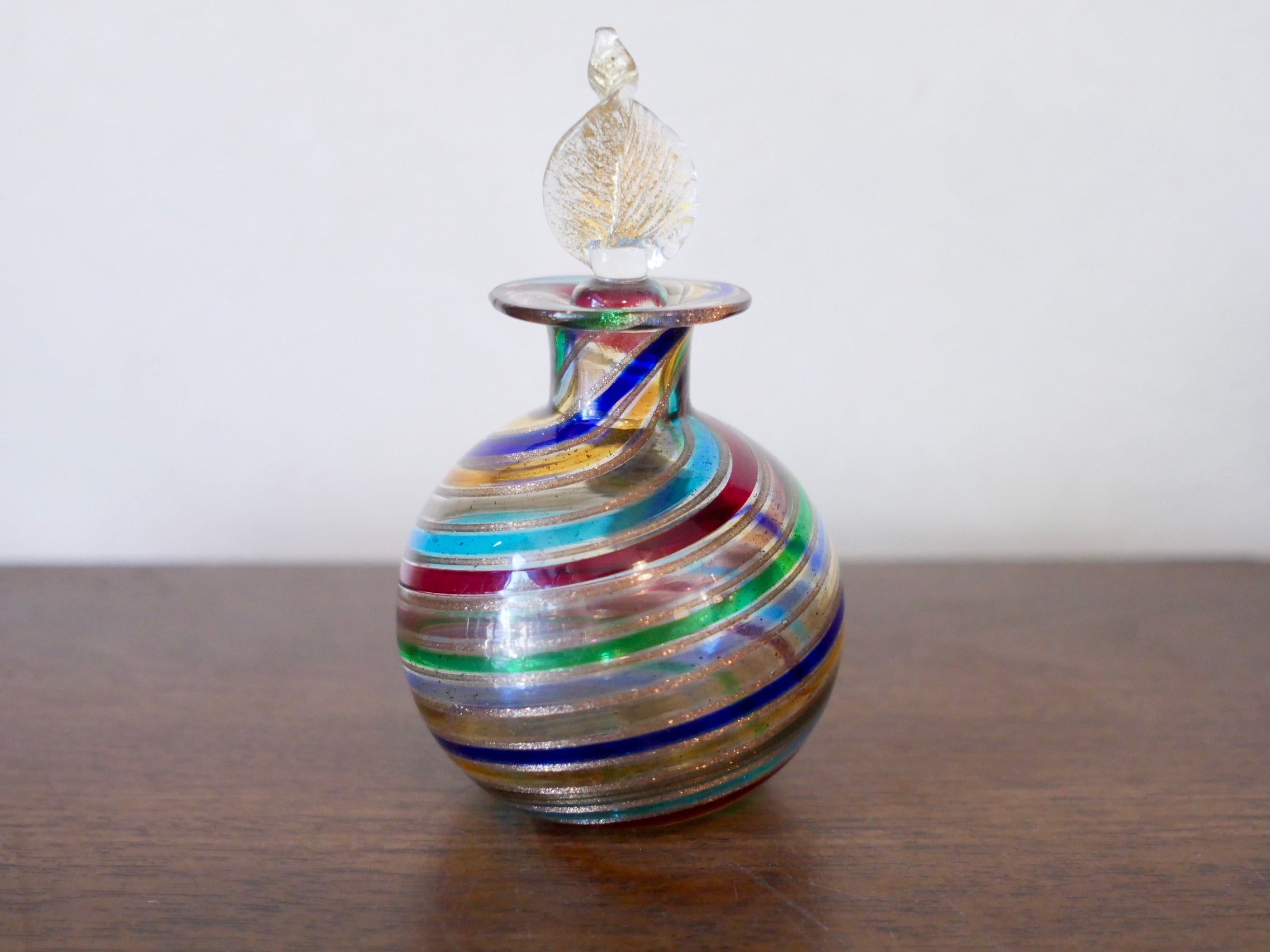 F＆M Ballarin ムラーノガラス】 香水瓶／イタリア／工芸品／美術品