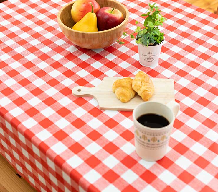 テーブルクロス チェック レッド – DCM Speciality Store Mall