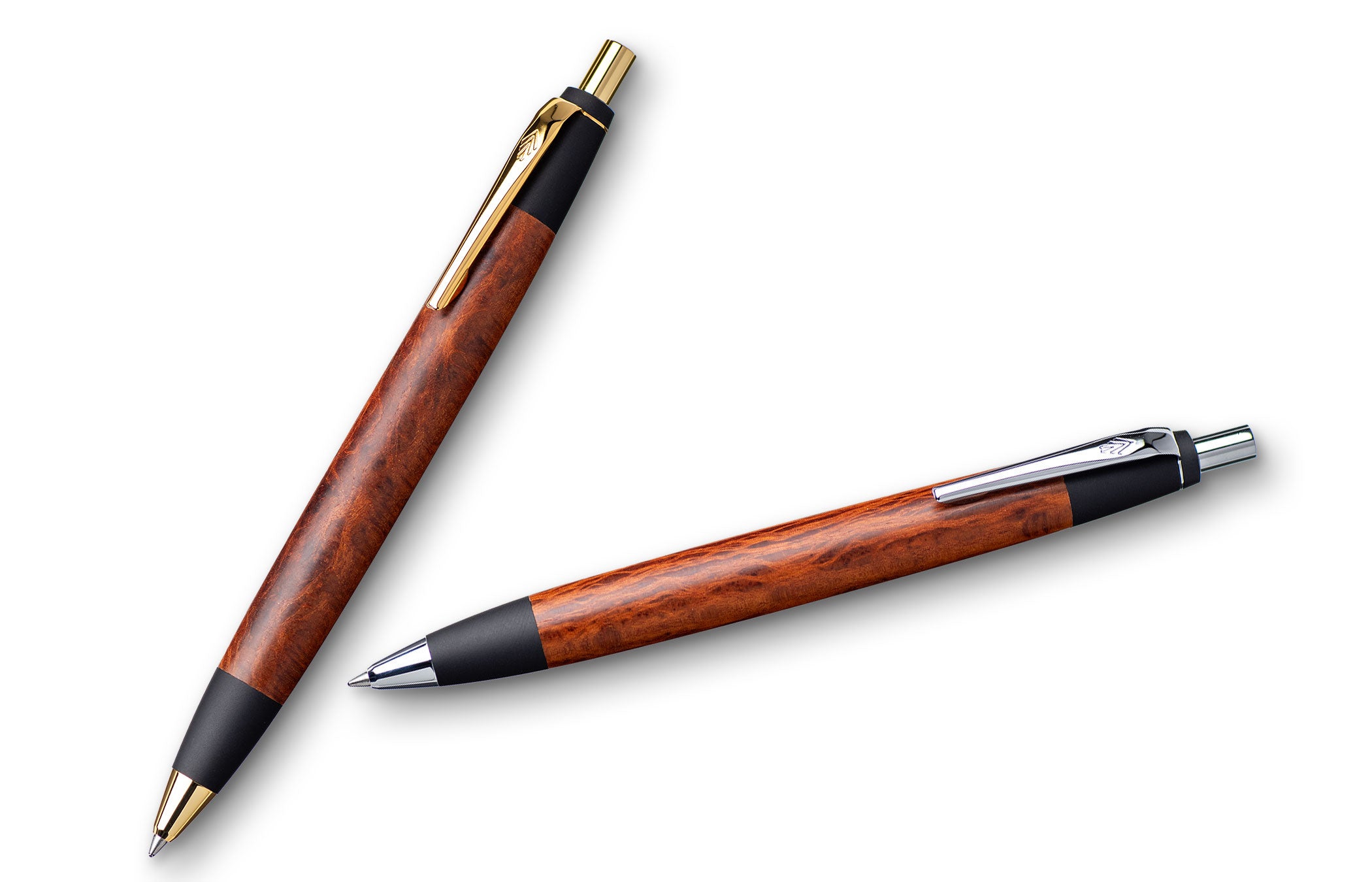 ロングアイランド】野原工芸 ボールペンスリム マーブルウッド