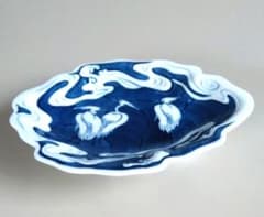 鍋島写 對山窯 菱形染付鷺絵 銘々皿 - メルカリ