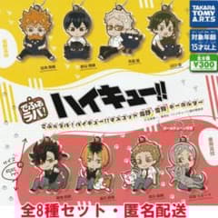でふぉラバ! ハイキュー!! マスコット 烏野・音駒キーホルダー 全8種