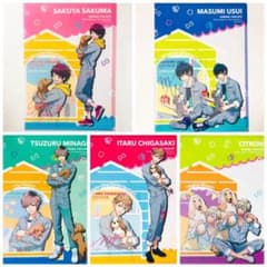 新品☆A3！【春組】クリアファイル＆ブロマイド☆一番くじ☆わんわんと