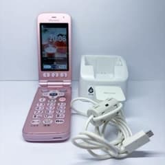 利用期間1年】docomo ドコモ F-01M ピンク らくらくホン - メルカリ