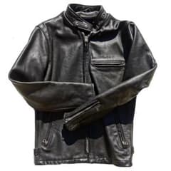 USA製立ち襟 Schott ショット 641牛革レザーライダースジャケット34