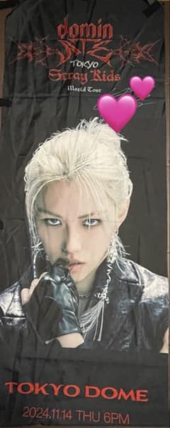 Straykids フィリックス メンバー直筆サイン入り東京ドームソロフラッグ