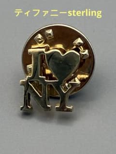 ティファニーブローチツイストサークル3連18金コンビ#A-105