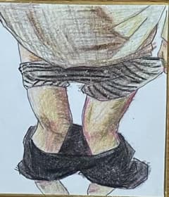 ペン画水彩画雨宮久馬作アムスの石橋