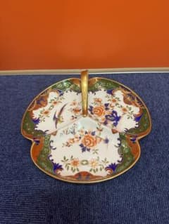 1791 オールドノリタケ花鳥文皿金彩