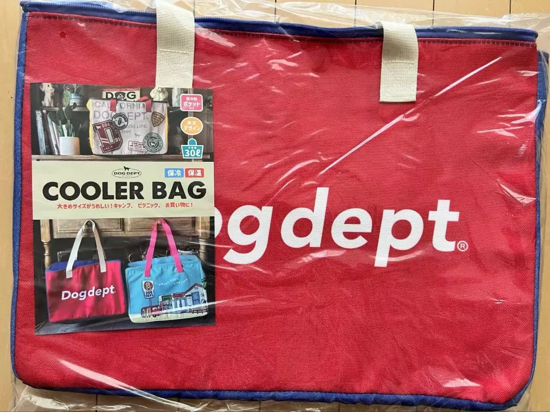 DOGDEPT ドッグデプト 保冷バッグ 非売品 ノベルティ 赤 緑 DOG GOODS