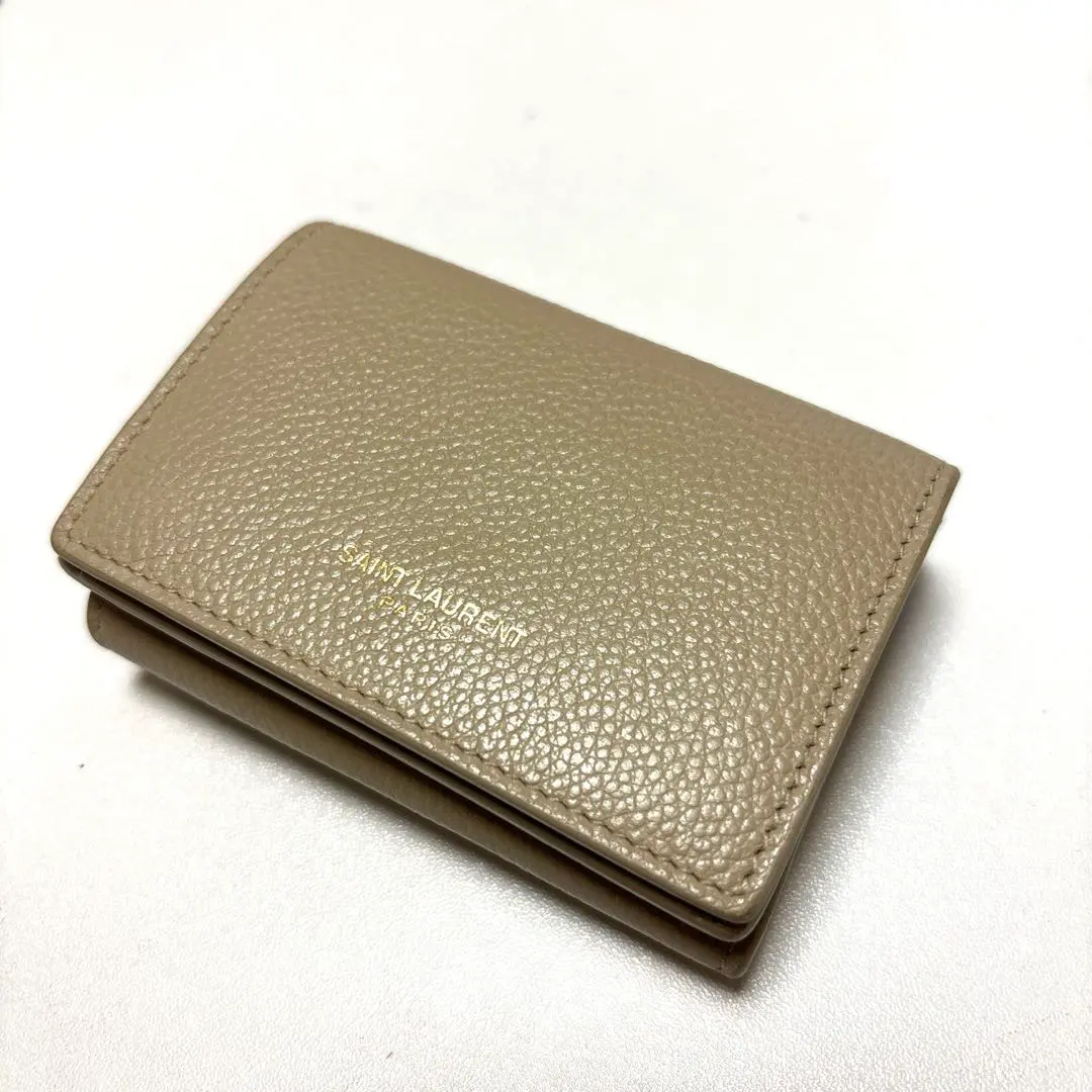 2026年最新】Saint Laurent カラー：ベージュ系 三つ折り財布の人気