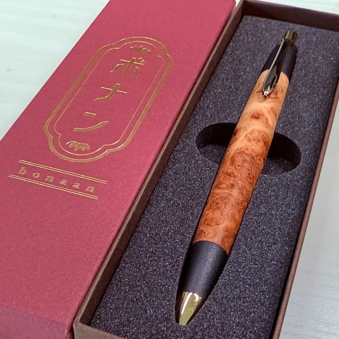 ボナンペン 真鍮製 本花梨瘤源平（花梨瘤紅白） 野原工芸似 逆輸入 杢